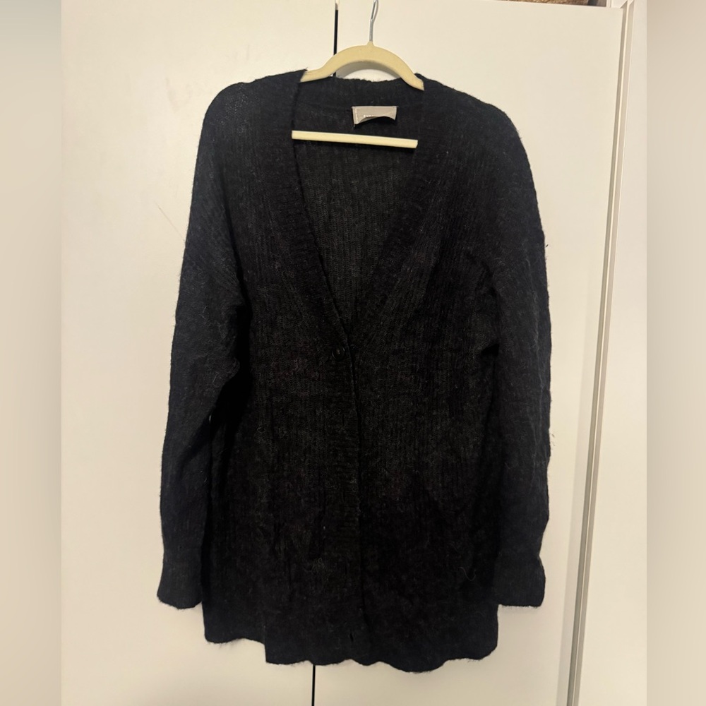 Everlane Women's Charcoal Alpaca Cardigan